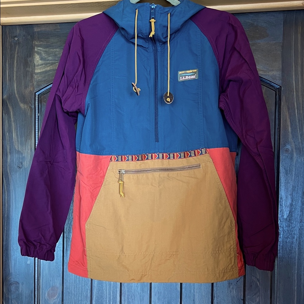 L.L. Bean Multicolor Hooded Jacket